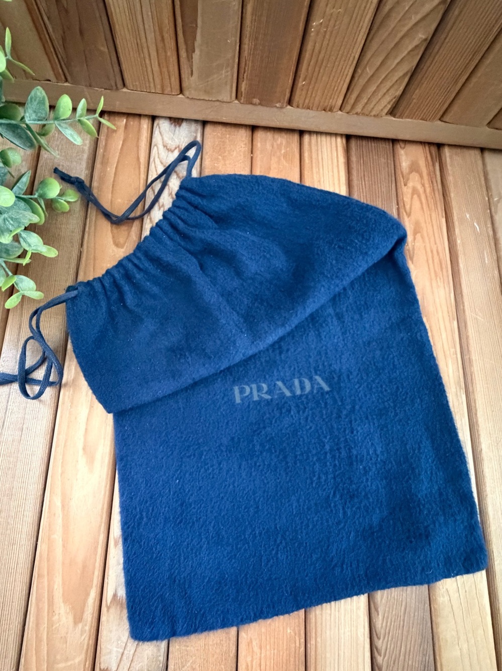 Prada Navy Drawstring Dust Bag